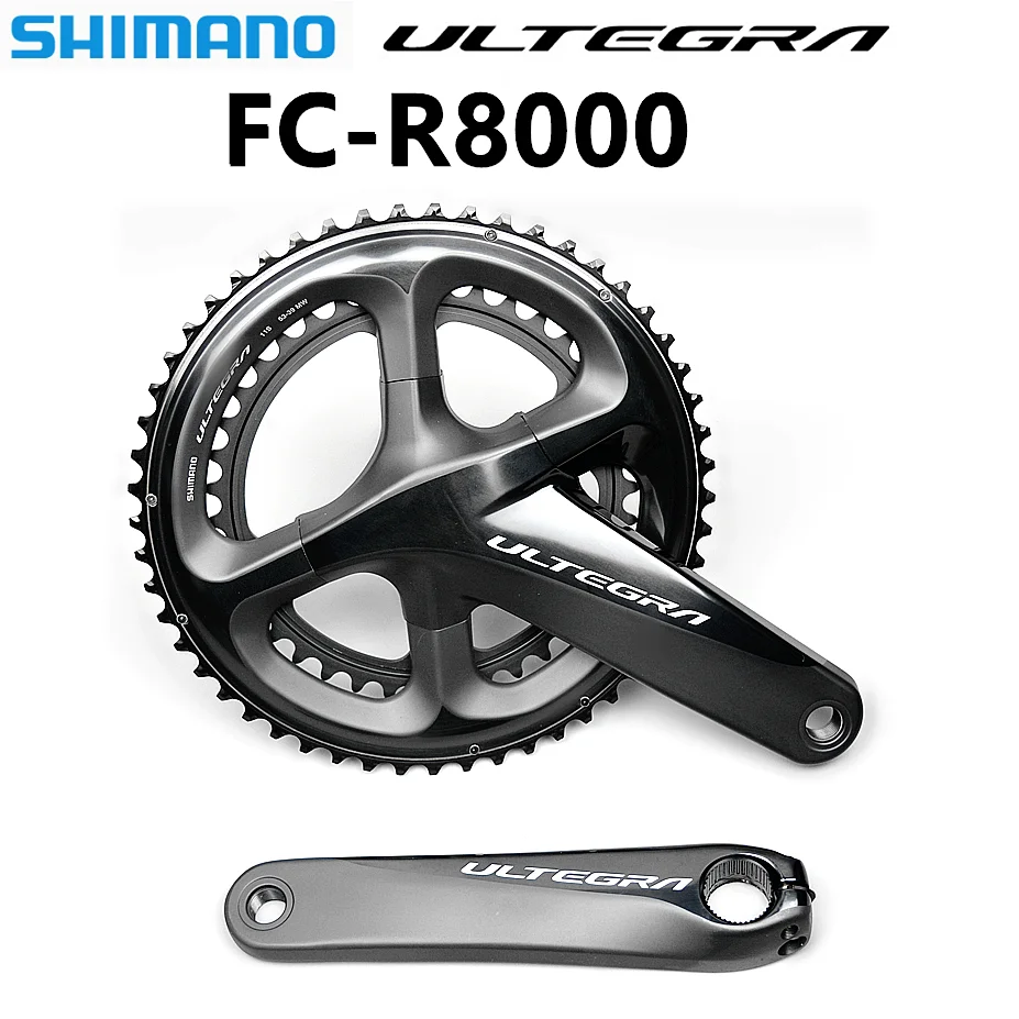 Shimano ULTEGRA FC R8000 53x39T 50x34T 170 мм 172 5 bicicleta de carretera plato hueco rueda cadena Tech II|Шатун и передняя