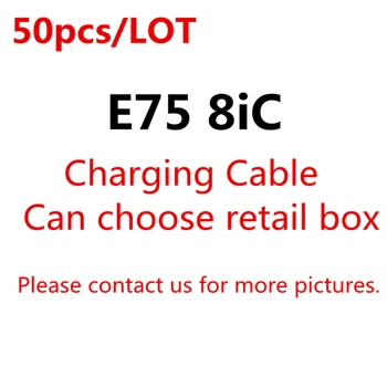 

50pcs/lot With packing box 100% Charging Cable 1m/3ft 8ic E75 Chip Sync Data USB charging cable for iphone X 8 7 plus 6 6s 5s