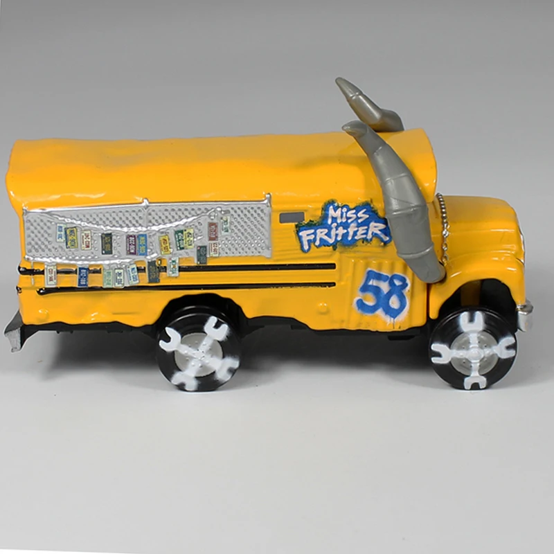 Disney Pixar Cars 3 2 Lightning McQueen Мак Дядя Школьный автобус Грузовик Литье под давлением 1:55