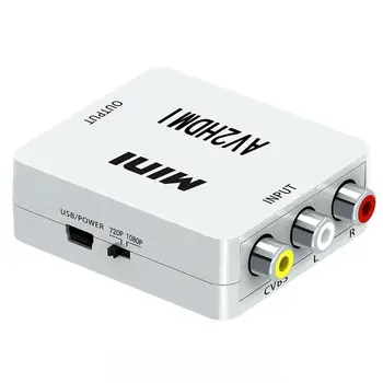 

RCA To HDMI Adapter CVBS AV To HDMI HD Video Audio Composite Converter AV2HDMI