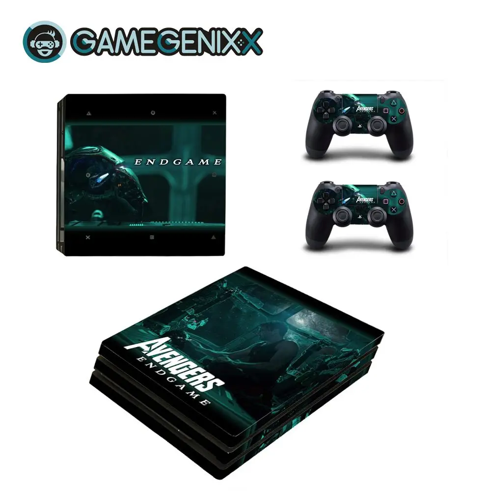 GAMEGENIXX наклейка на кожу полное покрытие Виниловая наклейка для PS4 Pro консоли и 2 контроллера-Мстители