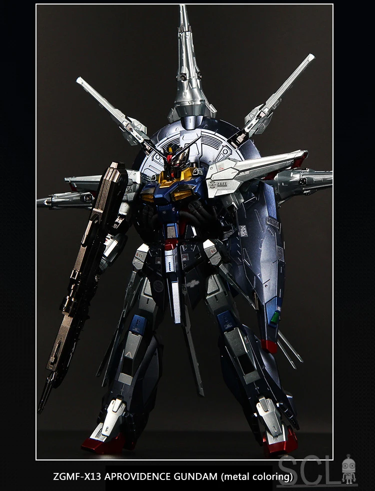 BANDAI MG 1/100 ZGMF-X13A провидение Гандам Сборная модель металлической окраски Фигурки игрушек