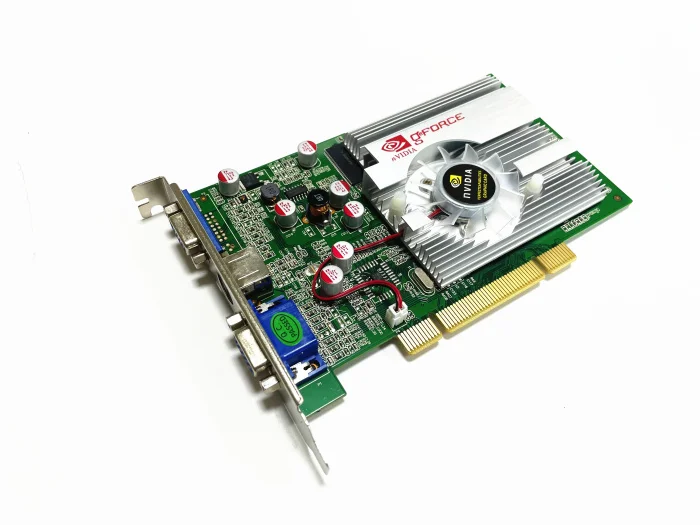 100% High Quality New nVIDIA GeForce FX5500 PCI Graphic Card FX 5500 256MB 128bit DDR VGA / VGA PCI Video Card