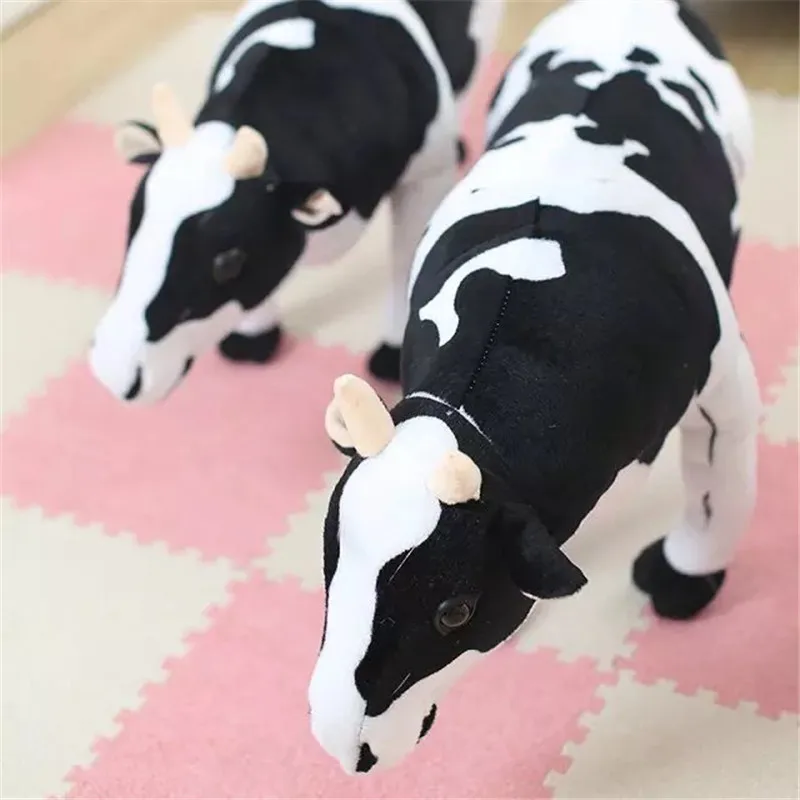 

70cm Software Milk Cow Plush Doll White Black Lively Cattle Cushion Pillow Plush toy for children Christmas gift stuffed animals
