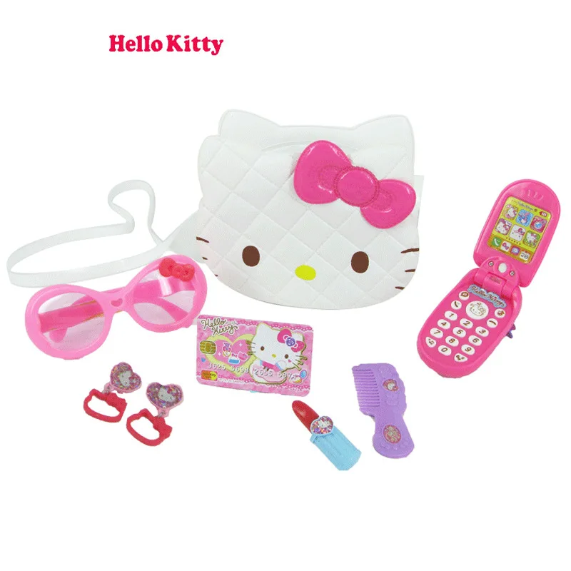 Игрушка hello kitty, серьги для маленькой принцессы, солнцезащитные очки, игрушка для переодевания