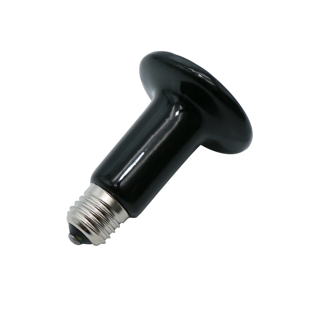 Pet Heating Light Bulb Infrared Black Ceramic Emitter Heat Lamp Bulb for Reptile Animals Heater Brooder Chocadeira Ceramic Heate