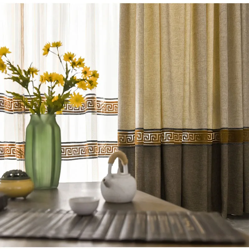 

Chinese Luxury Fringe Drapes 70%Blackout Curtains For Living Room Bedroom Coffee Tulle For Kitchen Villa Home Decor Custom