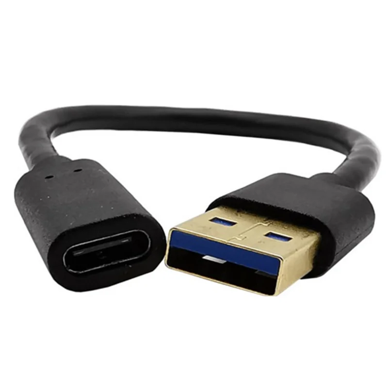 Ouro-banhado Usb 3.0 a a Usb-c Cabo Adaptador Fêmea tipo a 3.0 Macho para tipo c Fêmea Usb 3.1 Dados e Conversor de Carregamento - Imagem 2