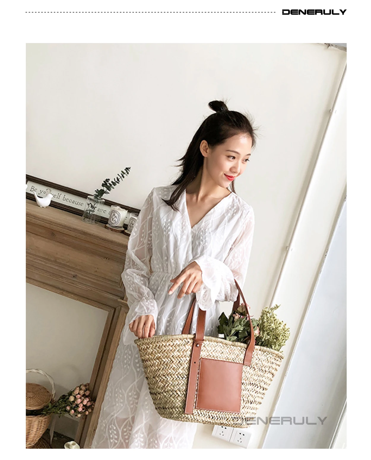  Beach Rattan Bag Women New Elegant Straw Bag Bolsos Mujer De Marca Famosa 2019 Bolso Paja Bolso Pla - 33031266905