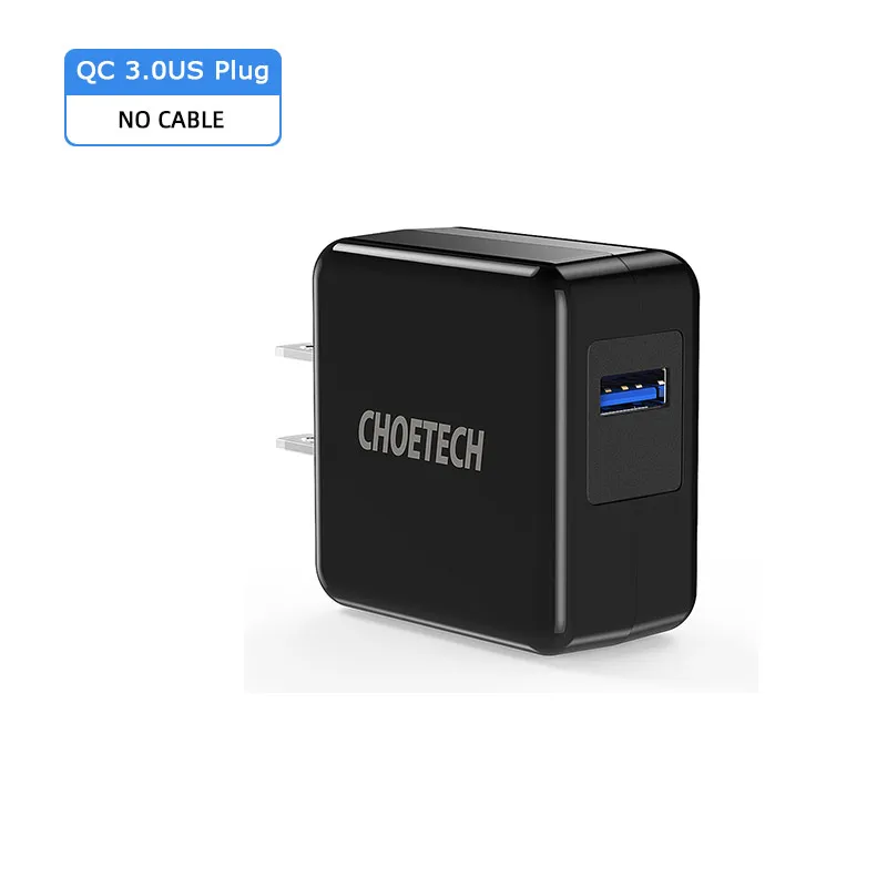 CHOETECH 18 Вт Быстрая зарядка 3,0 USB зарядное устройство для iPhone 11 Max pro X 8 Универсальный мобильный телефон зарядное устройство для Galaxy S8 S9 Plus - Тип штекера: US PLUG