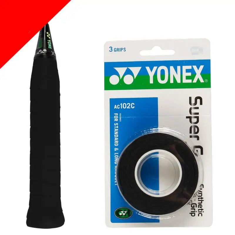 Подлинная Yonex противоскользящая дышащая Спортивная нарукавник с захватом пота Griffband нарукавник для тенниса лента ручки для бадминтона Sweatband - Цвет: 3 grips