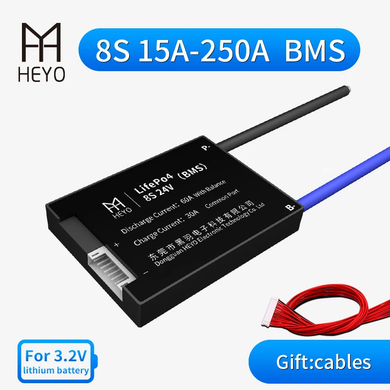 HEYO lifepo4 Lipo 8s 24v 29 6 v 20A 40A 60A 80A 100A 200A литиевая батарея BMS bms общий порт e biycycle