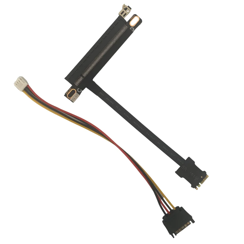 M.2 to X16 PCIe 3.0 GPU Riser Adapter Cable with 4P 6Pin Power - Graphics Mining Extender Description Image.This Product Can Be Found With The Tag Names Cheap Computer Cables Connectors, Computer Cables Connectors, Computer Office, High Quality Computer Office