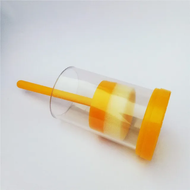 Queen Méh Marker Műanyag Üveg Palack Doboz Hasznos Farm Dugattyú Hordozható Berendezéssel Jelöli A Ketrec Sárga Méhészetet - Image 3