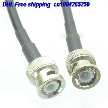 

DHL 50pcs BNC male plug to BNC male plug RG58 Jumper pigtail 2M cable 22j