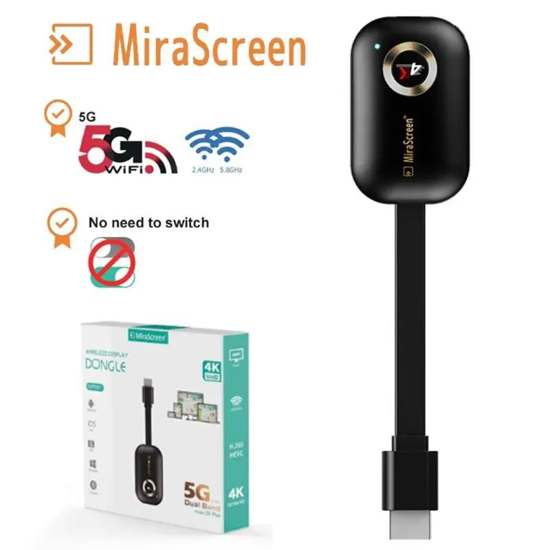 Mirascreen G9 2,4G 5G беспроводной HDMI Android Tv stick приемник Wifi ключ