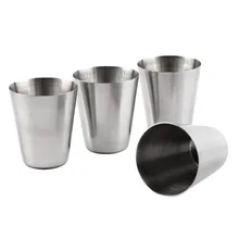 4pcs 30ml Outdoor Practical Stainless Steel Cups Shots Set Mini Glasses For Wine Portable Drinkware Set Stainless Steel Mug