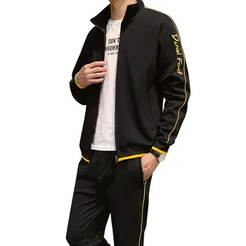 

Men's Sportswear Sets 2020 Spring Autumn Male Casual Tracksuit Men 2 Piece Zipper Sweatshirt + Sweatpants Brand Track Suit Set