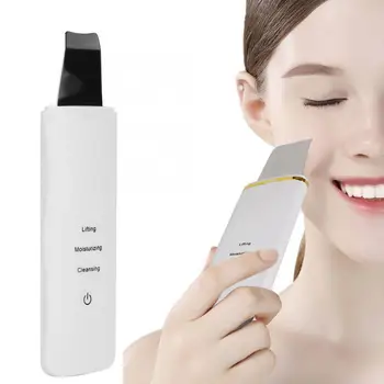 

Ultrasonic Face Skin Scrubber Pore Cleanser Lifting Tightening Facial Cleaning Tool Face Beauty Reduce Wrinkles and spots