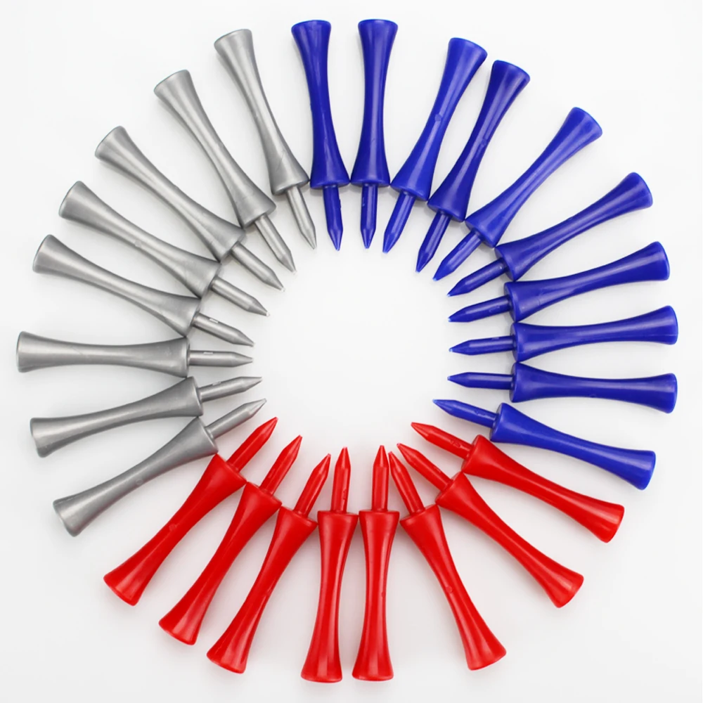 Zivisk 100 Tee Da Golf In Plastica - Castle Design, 70mm, Arancione - Infrangibili - Foto 8