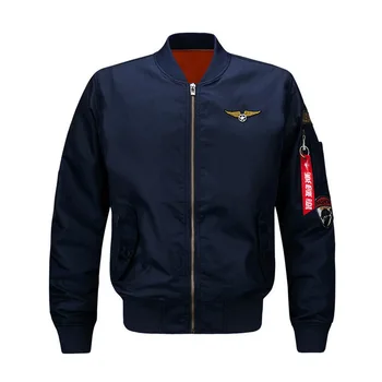 

Men Flight Jacket Pilot Force Army Military Motorcycle Coats Baseball MA-1 Short Bomber Jacket Waterproof Winter Coat For Men