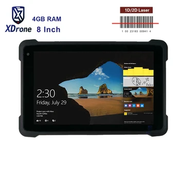 

2020 Windows 10 Home 1D 2D Barcode Scanner Reader PDA Rugged Tablet PC Handheld 4G lte Mobile Terminal GPS 8inch Screen Pos