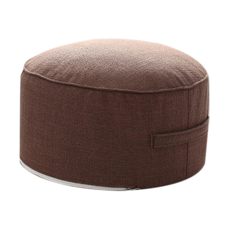 Дизайн, круглая высокопрочная губчатая подушка для сиденья, Подушка Татами, медитация, Йога, круглый коврик, подушки для стула-ABUX - Цвет: Coffee