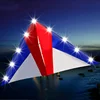 Outdoor Toy Delta LED Fabric Kite Wind Easy Control With Handle Line kites for Adults Children Sale String 1