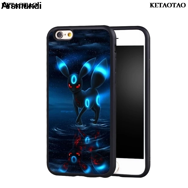 KETAOTAO Редкие POKEMONS UMBREON чехлы для телефонов iPhone 4S 5C 5S 6S 7 8 Plus XR XS Max X S8 9 6 Чехол Мягкий