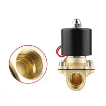 1/" 1/2" AC220V Электрический электромагнитный клапан пневматический контроль потока нормально закрытый 2 способа орошения системы обратного осмоса воды