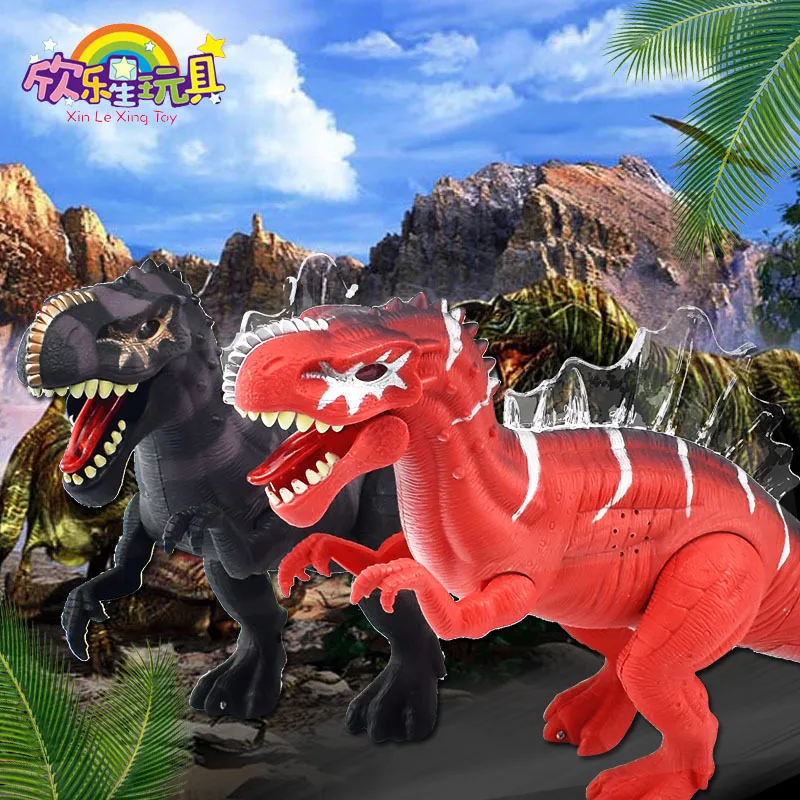 

Rong kai 6630 Electric Spinosaurus Walk Spinosaurus Dinosaur Toy Simulated Dinosaur Models Toy