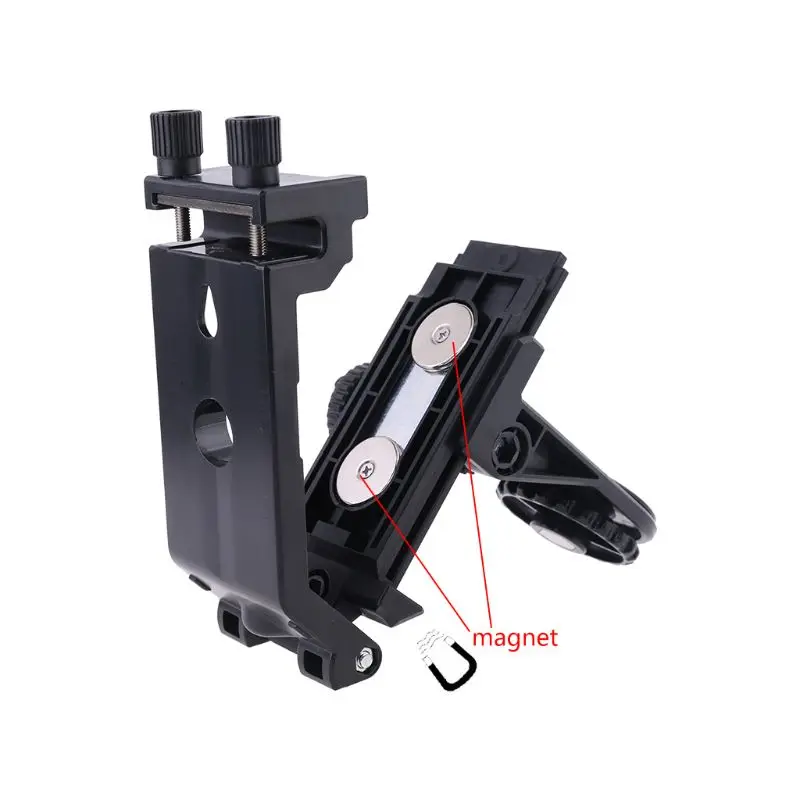 Multifunctional L-shape Laser Level Magnet Support / Tripod Stand 1/4" Screw+1/4" Turn 5/8" Universal Tripod Bracket Adapter