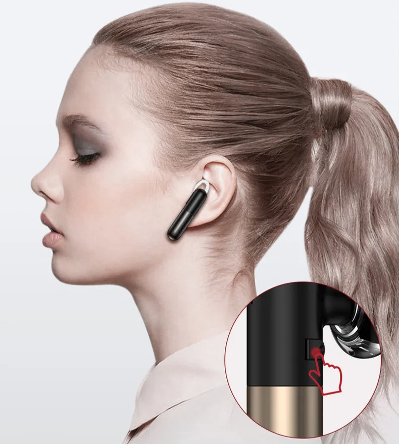 TOTU Stereo Wireless Bluetooth Earphone Mini Business Portable Earphones With Mic Sport IPX7 Waterproof Earbuds Headset