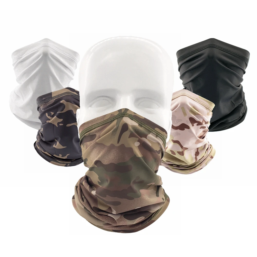 Face-Scarf Neck-Gaiter-Cover Tactical-Bandana Elastic-Tube Cycling-Sport Fishing Military Men