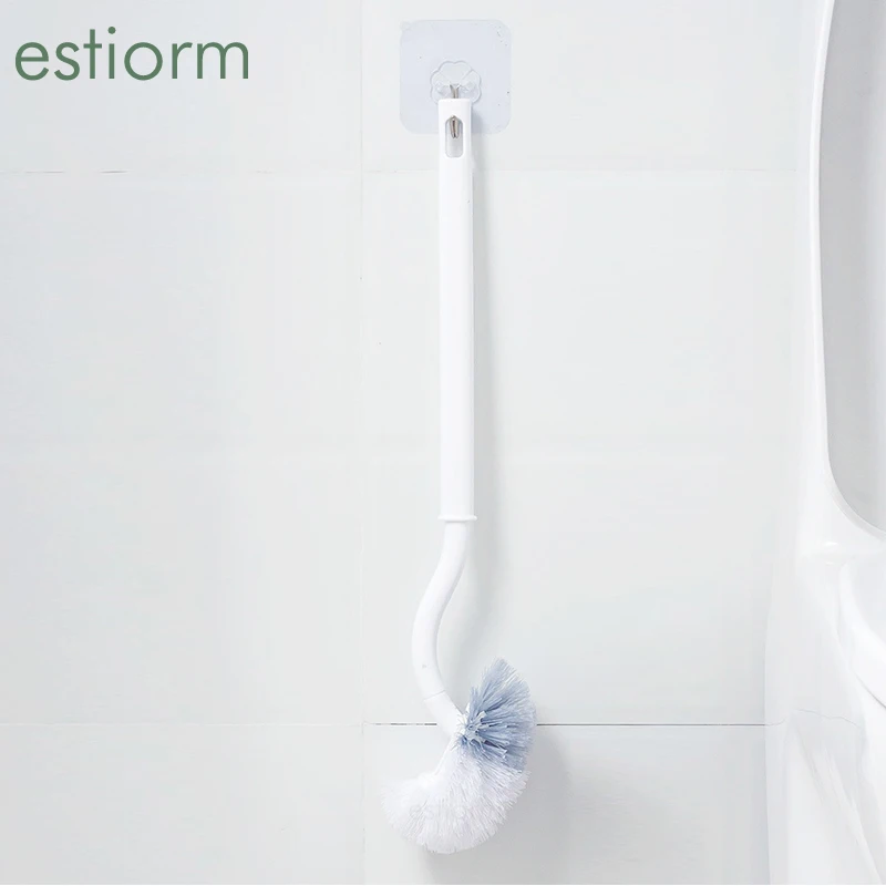 Toilet Brush With Holder set Soft Bristle toilet brush wall mounted  bathroom cleaner cleaning brush wc brush Deep Cleaning
