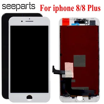 

100% Test For iPhone 8 8 Plus LCD Display Touch Screen Digitizer Assembly Pantalla Replacement For Apple iPhone 8 8 Plus LCD