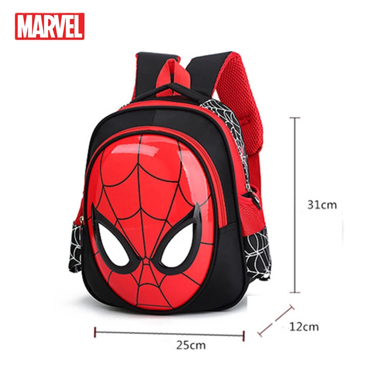 

MARVEL 2019 3D 3-6 Year Old School Bags for Boy Waterproof Backpacks Child Spiderman Book bag Kids Shoulder Bag Satchel Knapsack