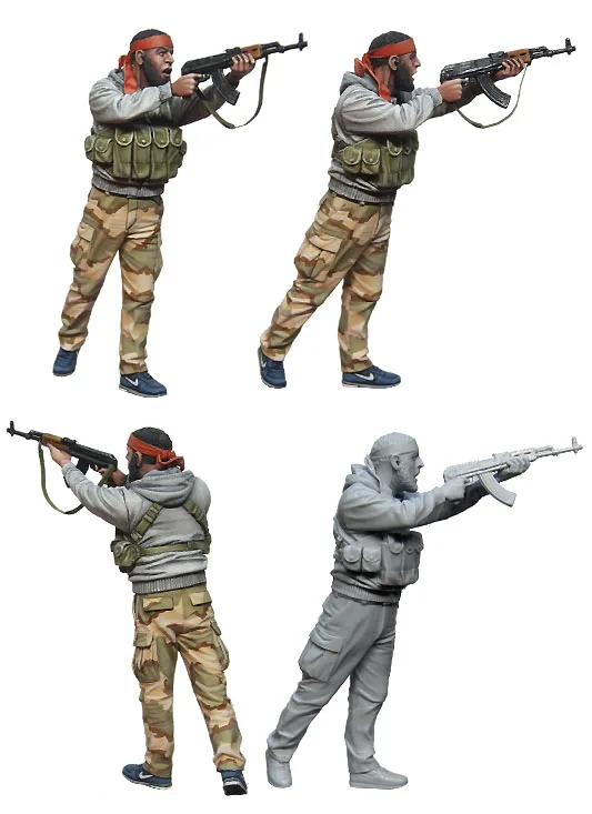 Модель из смолы 1/35 года Строительный набор фигурка арабского бунтаря | Игрушки и