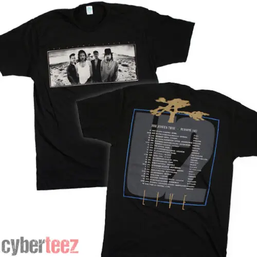 U2 футболка Джошуа дерево Официальная Лицензия 1987 европейский тур тройник с