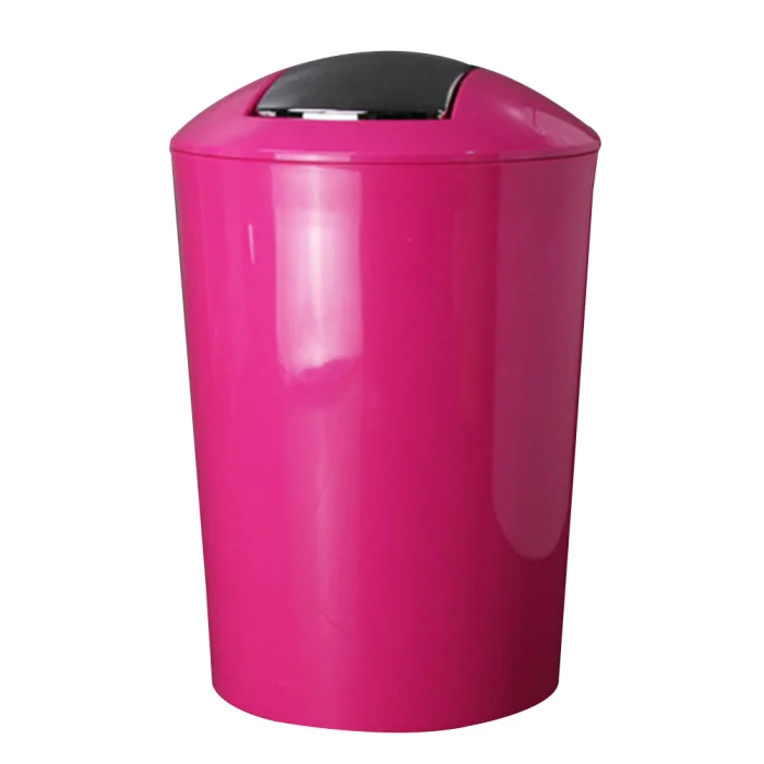 Круглый контейнер для мусора с защитой от отпечатков пальцев пластмассовый контейнер для мусора гостиная кухня ванная комната XH8Z