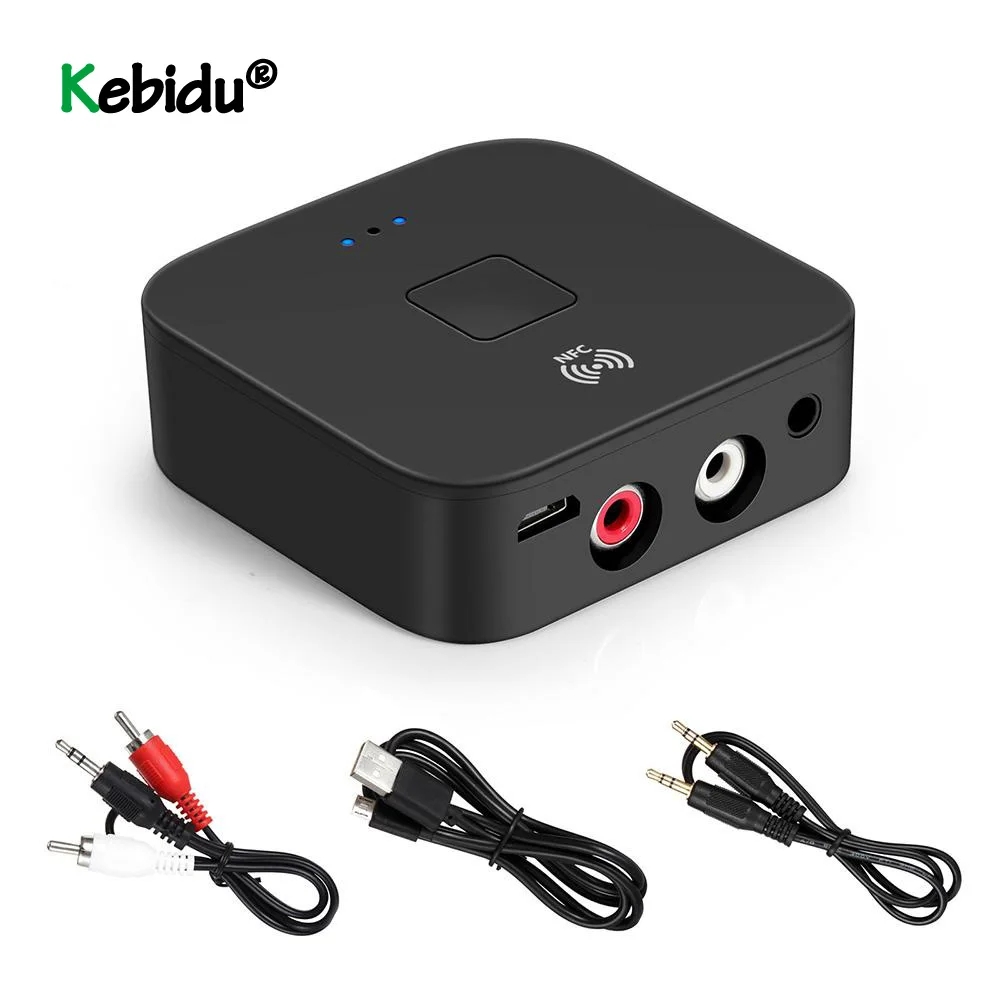 Портативный NFC Bluetooth 5,0 приемник Hifi беспроводной адаптер автоматическое включение/выключение 3,5 мм AUX RCA Jack Bluetooth 5,0 автомобильный аудио приемник