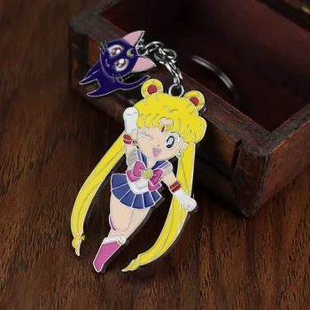

Anime Sailor Moon Luna Cat Keychain Pendant Cosplay Props Girls Halloween Accessories