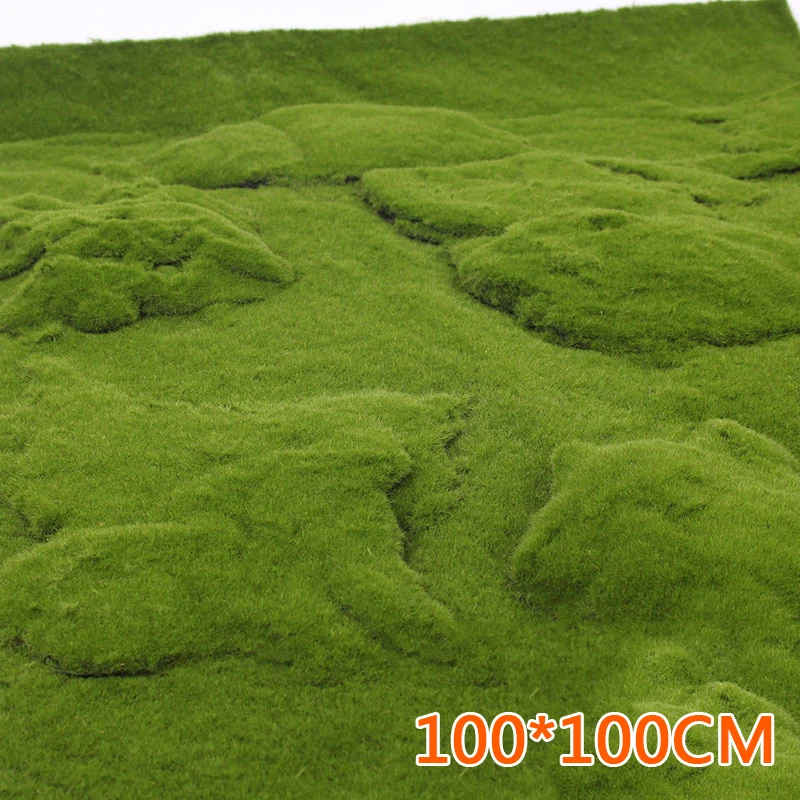 1x дерн пейзаж Декор поддельный мох искусственная имитация Травы Трава 1 м* 1 м