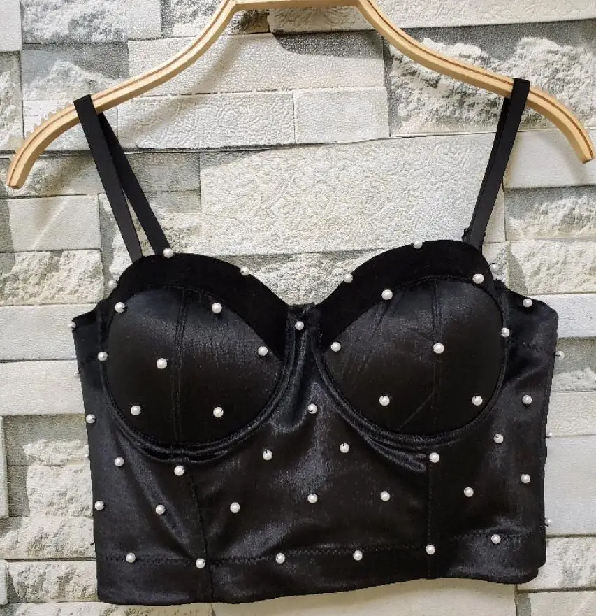 2020 сексуальный женский бархатный жилет осенне зимний с бусинами облегающий