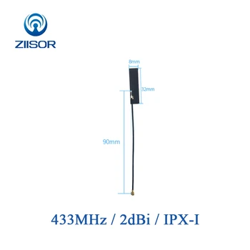 

5pcs 433MHz Internal Antenna Soft FPC 433M Lora Antenna Omni IPX IPEX DTU Module Built in Antena TX433-FPC-3208