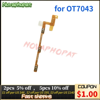 

Novaphopat 10Pcs/Lot For Alcatel One Touch Pop 2 7043 OT7043 Power On/off Volume Switch Ribbon Side Button Key Flex Cable