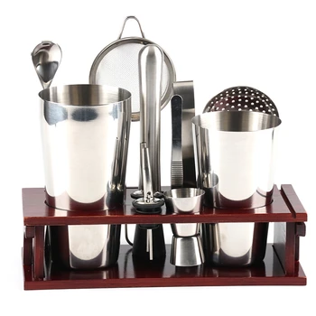 

Botique-12Pcs Stainless Steel Cocktail Shaker Mixer Wine Martini Boston Shaker for Bartender Drink Party Bar Tools