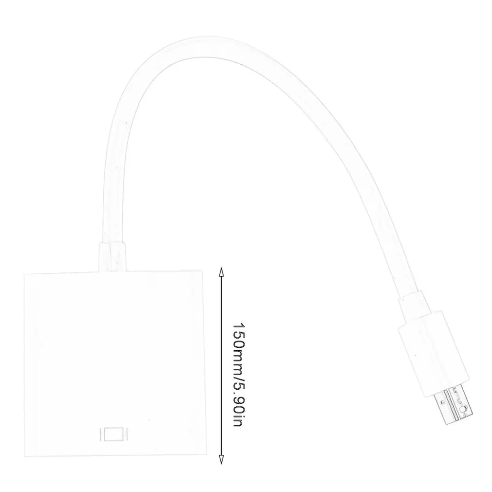 Мини DP к HDMI адаптер M/F Мини дисплейный порт для интерфейса Thunderbolt к HDMI кабель для MacBook Pro Air iMac 1080p проектор N020