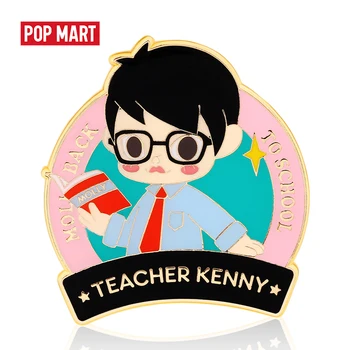 

POP MART Molly school life Badge blind box Random box gift Action Figure Birthday Gift Kid Toy free shipping