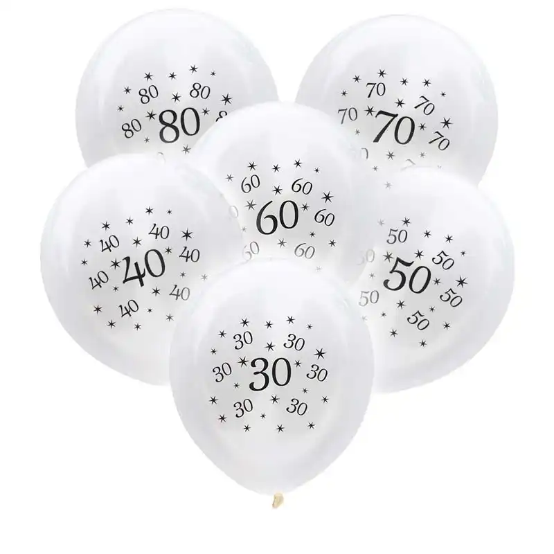 10 шт. 30 шарики ко дню рождения 30 40 50 60 70 80 лет День рождения украшения для взрослых юбилей балоны для взрослых день рождения